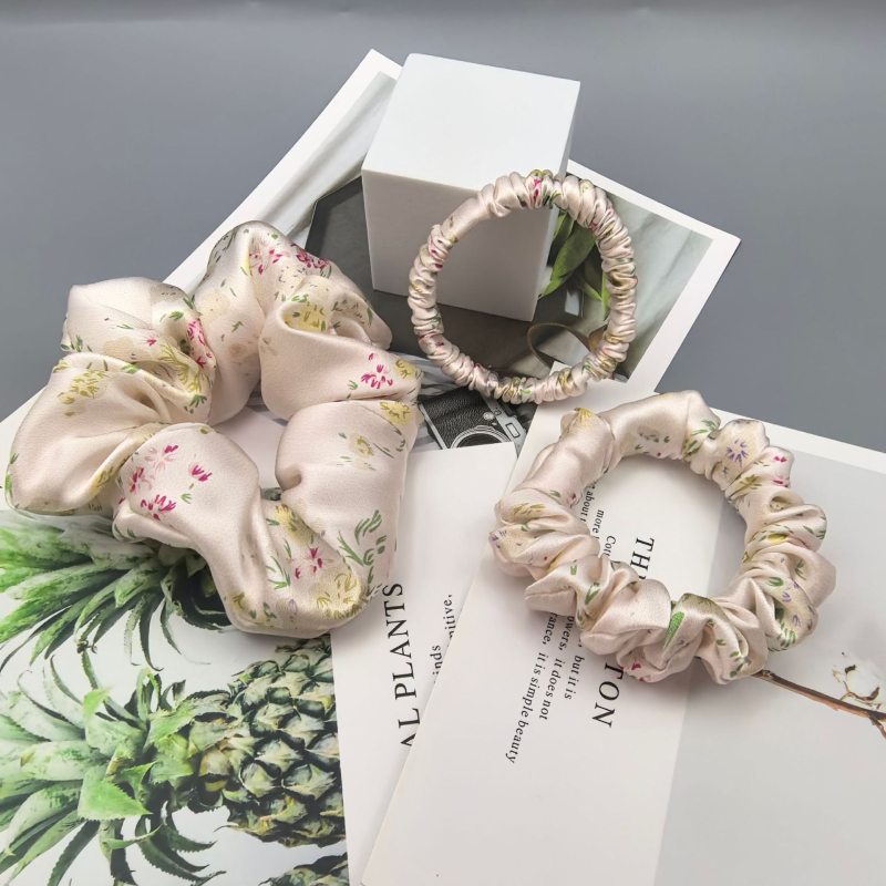 Set gumica za kosu od Mulberry svile, ručna izrada, korejski stil, visoka elastičnost, bez umetaka