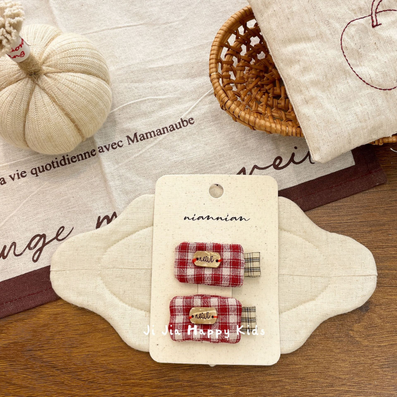 Rūpnieciski darināta auduma matu spraude sievietēm, Korejas stilā, BB spraudnis, sānu spraudnis, retro loku