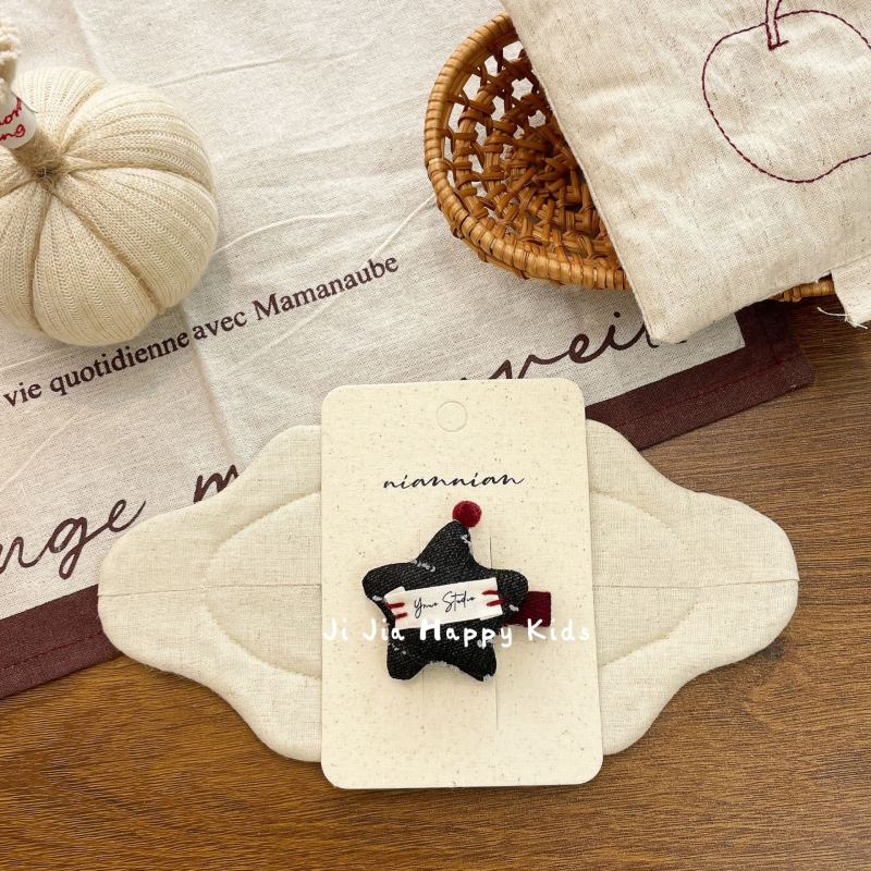 Rūpnieciski darināta auduma matu spraude sievietēm, Korejas stilā, BB spraudnis, sānu spraudnis, retro loku