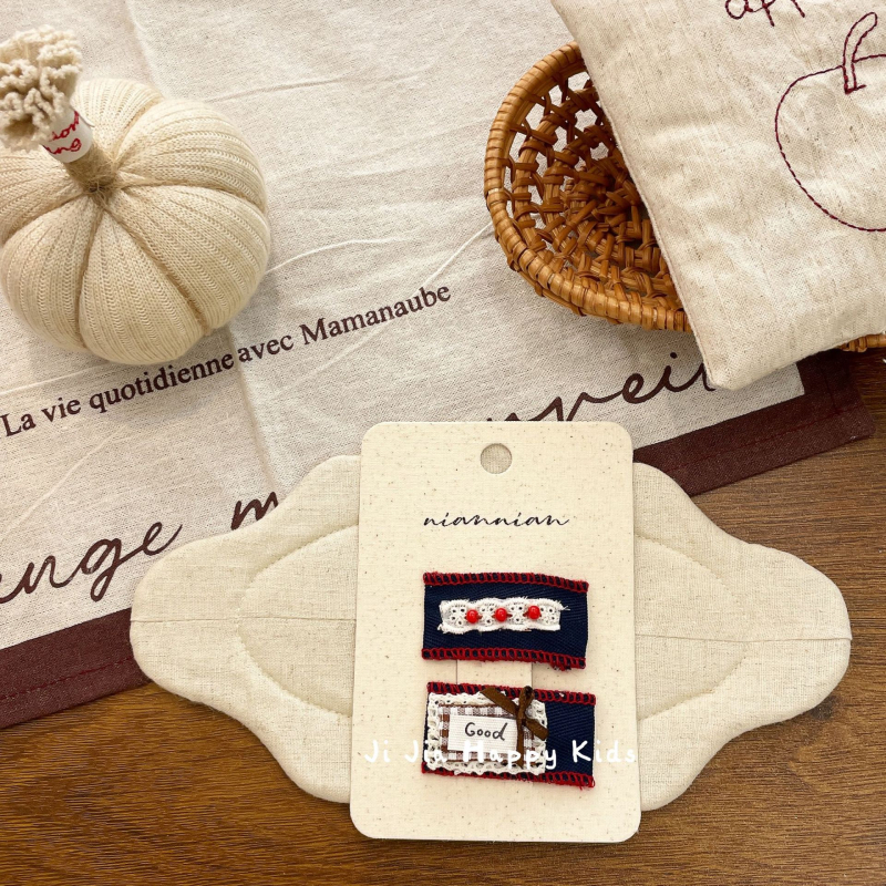 Rūpnieciski darināta auduma matu spraude sievietēm, Korejas stilā, BB spraudnis, sānu spraudnis, retro loku