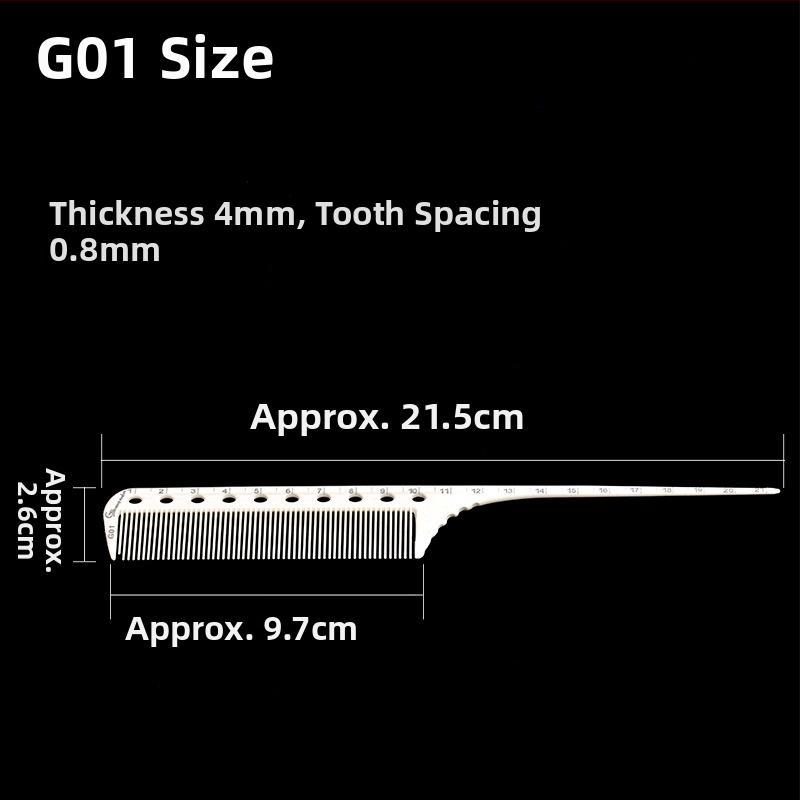 KLS profesionalni češalj za kosu – ABS materijal, šiljasti rep, za salone