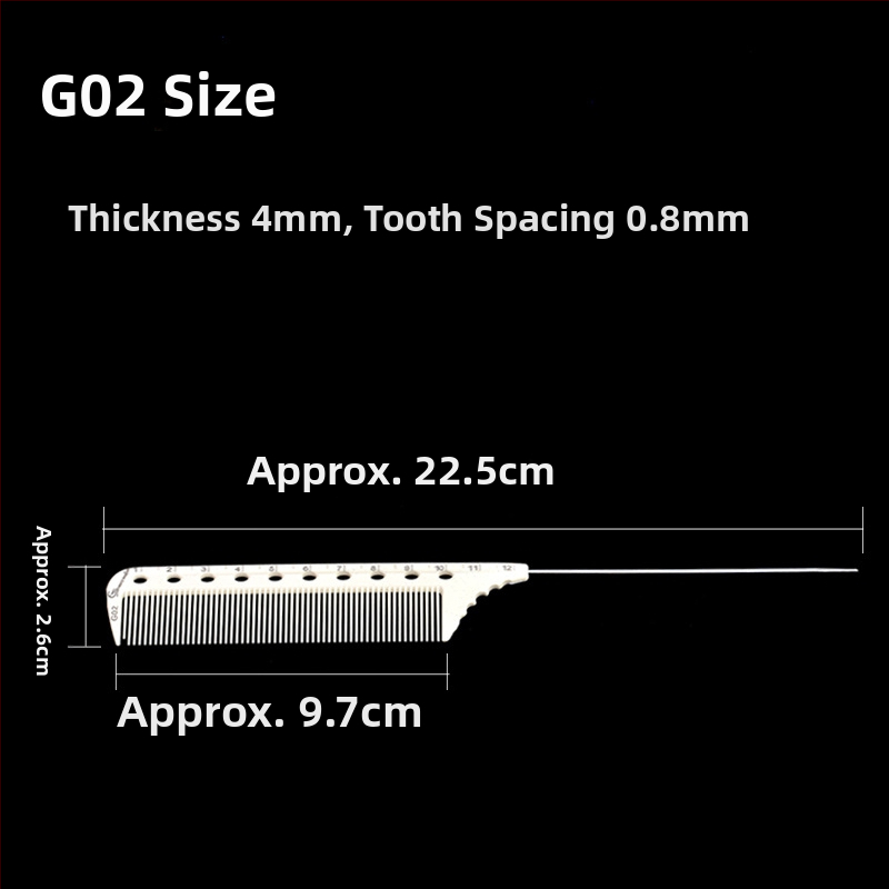 KLS profesionalni češalj za kosu – ABS materijal, šiljasti rep, za salone