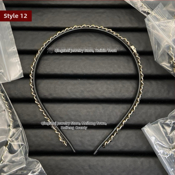 Misiņa matu sprādze ar vara sakausējuma inlay, sānu knaible ar dubulto C burta, elektroplatinga pārklājums, svaigs un salds stils, sievietēm galvas rotas