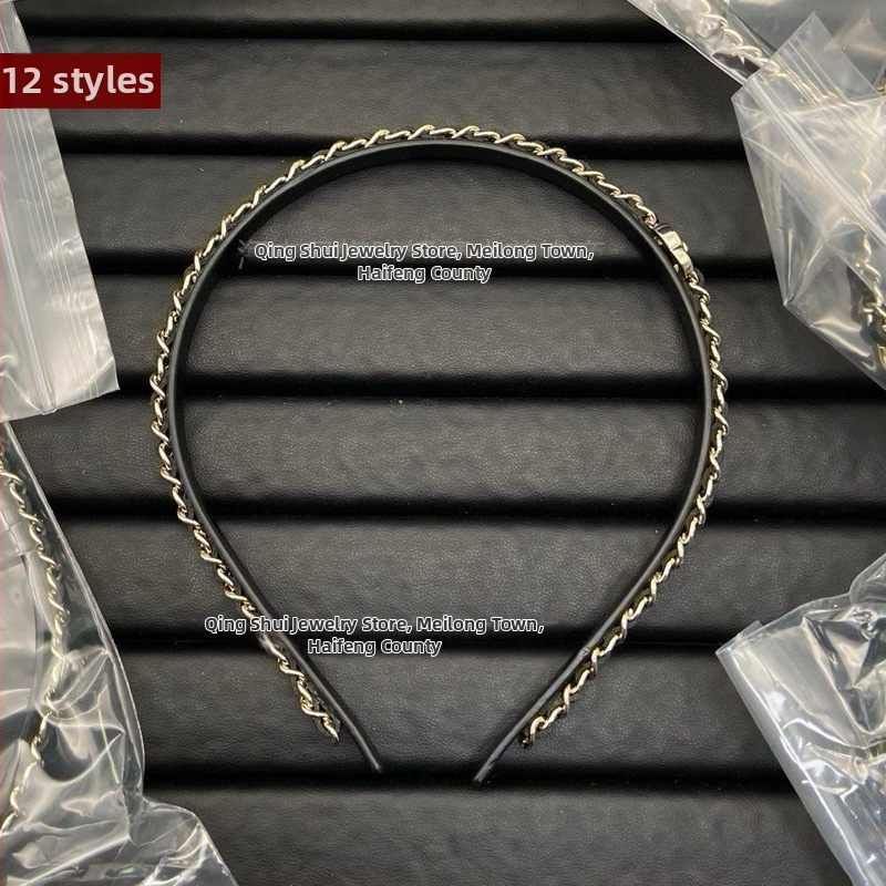 Misiņa matu sprādze ar vara sakausējuma inlay, sānu knaible ar dubulto C burta, elektroplatinga pārklājums, svaigs un salds stils, sievietēm galvas rotas