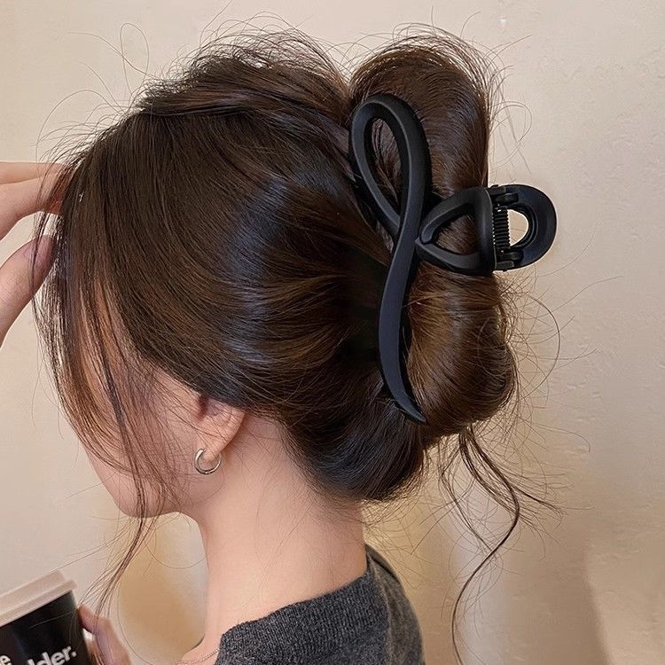 Matu sprādze Gripper, roku darīta, korejiešu stilā, nemetāliska materiāla, sievietēm, ziemas 2024