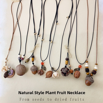 Unisex ilga megztinio grandinė su mediniais elementais etniniu stiliumi, megzti medvilninio-linų karoliai — Medžiaga: augalinių vaisių grandinė; Grandinės stilius: odinis virvas; Tipas: megztinio grandinė, ilgas karoliai; Išplėstinė grandinė: 11 cm ar daug