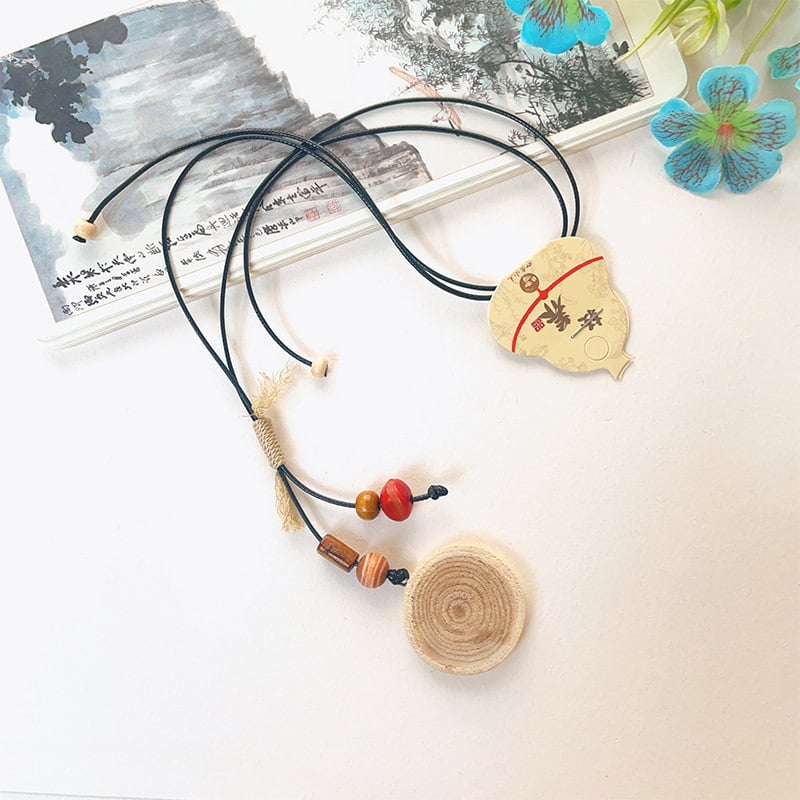 Unisex ilga megztinio grandinė su mediniais elementais etniniu stiliumi, megzti medvilninio-linų karoliai — Medžiaga: augalinių vaisių grandinė; Grandinės stilius: odinis virvas; Tipas: megztinio grandinė, ilgas karoliai; Išplėstinė grandinė: 11 cm ar daug