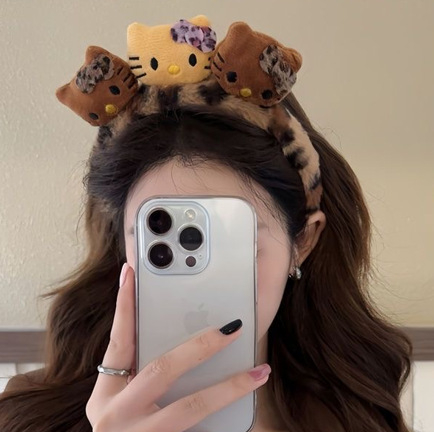 Plīša galvas lente, materiāls: audums, roku darbs, universāla, stilā: karikatūra