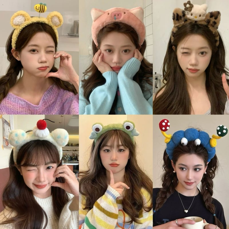 Plīša galvas lente, materiāls: audums, roku darbs, universāla, stilā: karikatūra