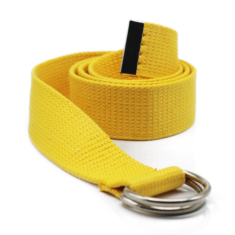 Kanvas josta ar dubultās gredzenes sprādzi, austs lentes – sievietēm Korejas stilā