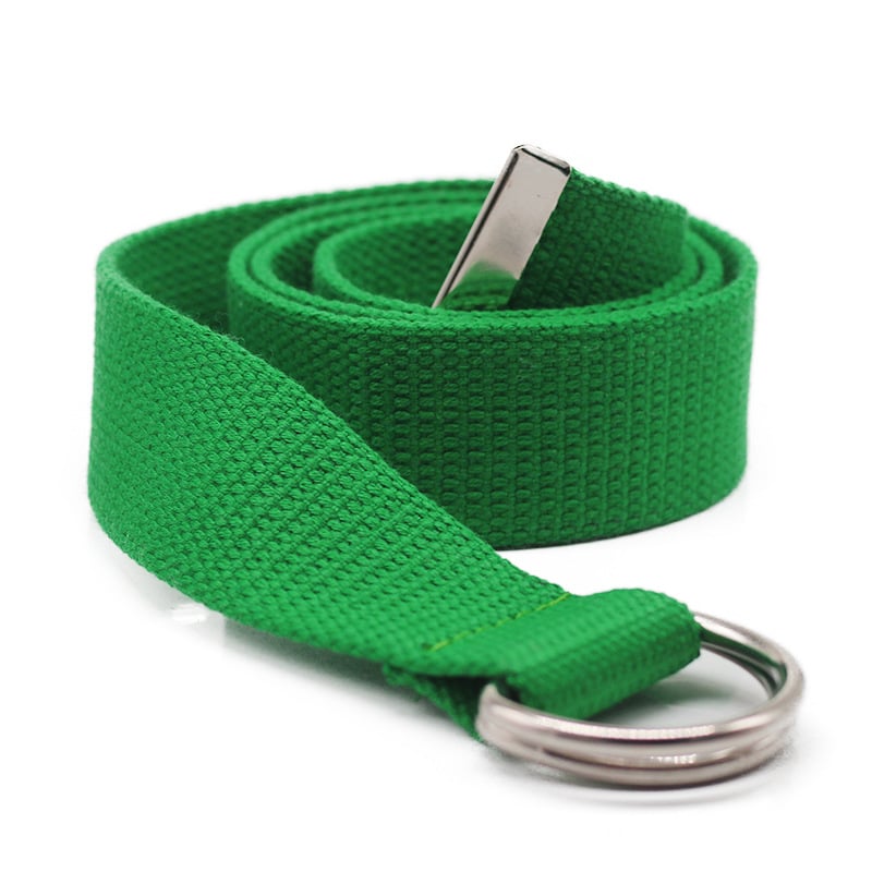 Kanvas josta ar dubultās gredzenes sprādzi, austs lentes – sievietēm Korejas stilā