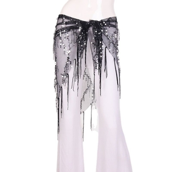 Chongwu Pilvo šokių diržas su kutais, suaugusioms moterims, audinys medžiaga, vienos kilpos diržas