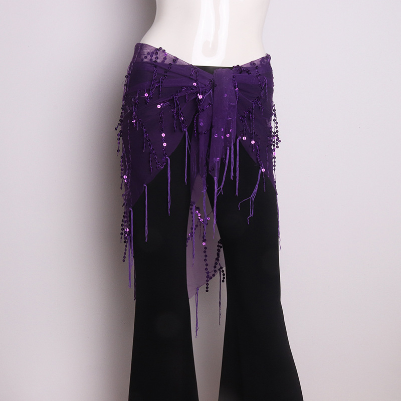 Chongwu Pilvo šokių diržas su kutais, suaugusioms moterims, audinys medžiaga, vienos kilpos diržas