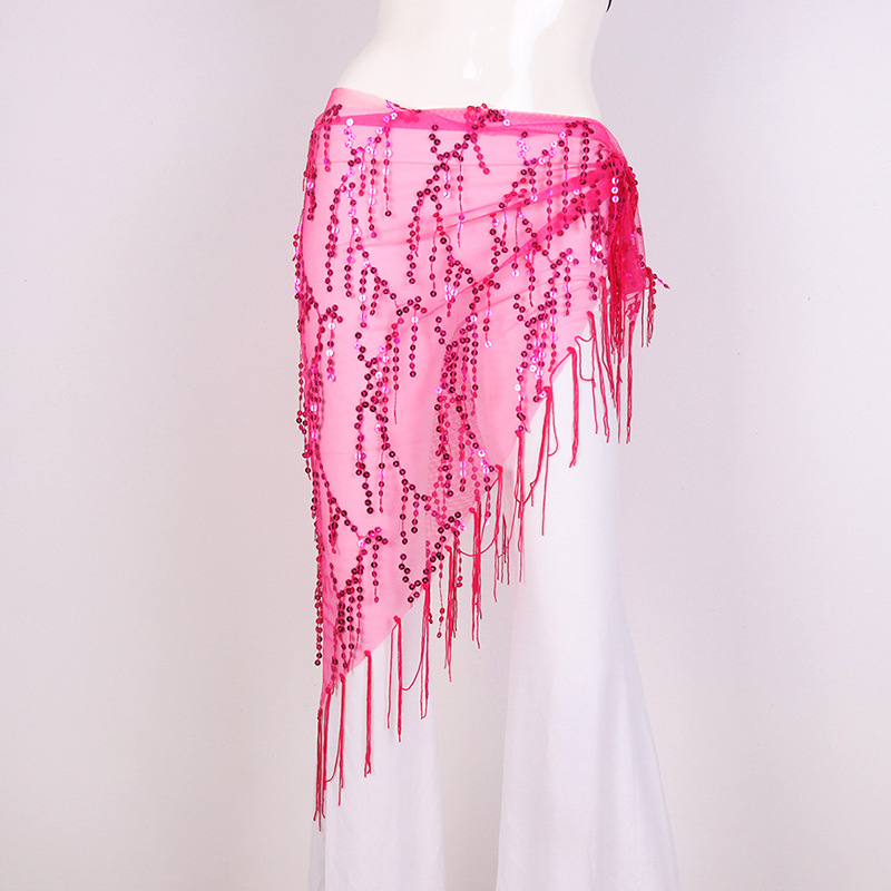 Chongwu Pilvo šokių diržas su kutais, suaugusioms moterims, audinys medžiaga, vienos kilpos diržas