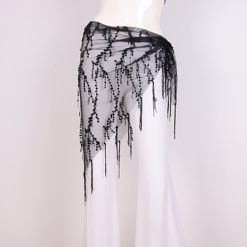 Chongwu Pilvo šokių diržas su kutais, suaugusioms moterims, audinys medžiaga, vienos kilpos diržas