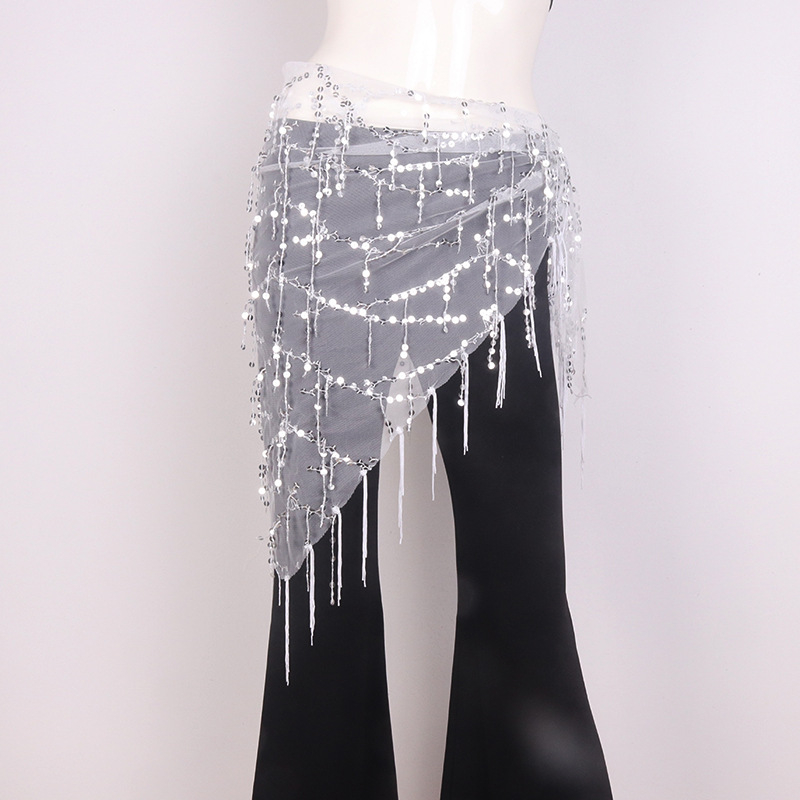 Chongwu Pilvo šokių diržas su kutais, suaugusioms moterims, audinys medžiaga, vienos kilpos diržas