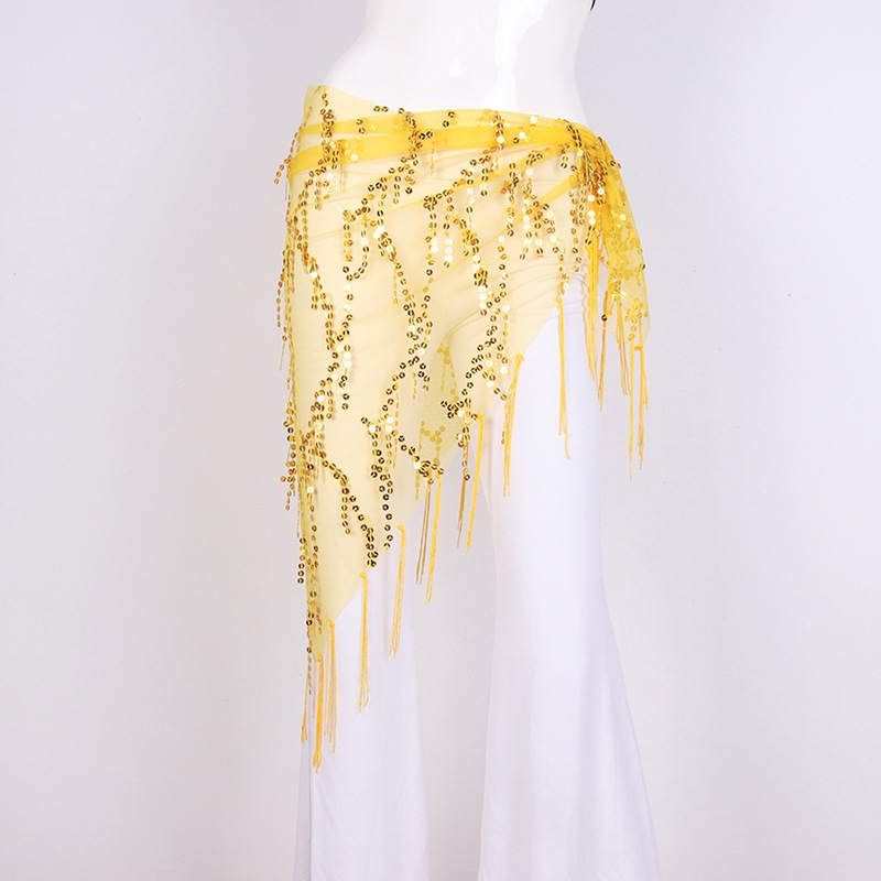 Chongwu Pilvo šokių diržas su kutais, suaugusioms moterims, audinys medžiaga, vienos kilpos diržas