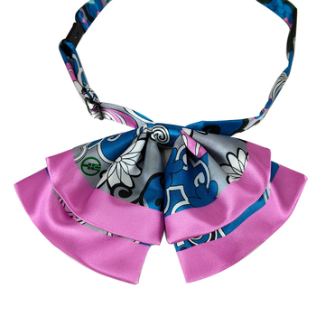 Παπιγιόν από πολυεστερ-σίλκ, ριγέ μοτίβο, Jacquard ύφανση, στυλ Arrow Type/Administrative