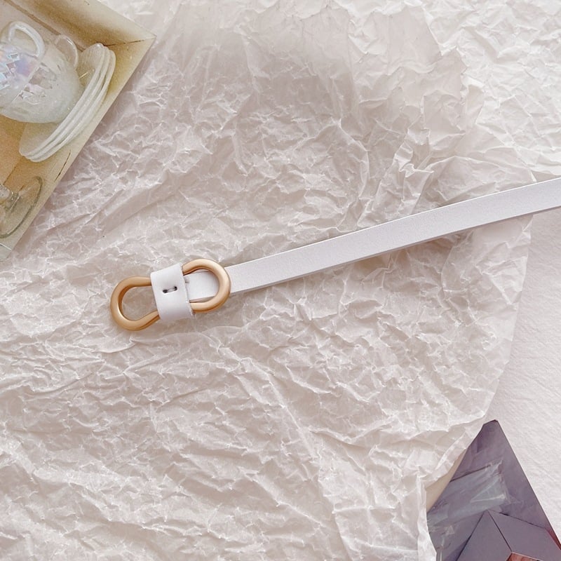 Sieviešu ādas josta kleitai, divslāņu liellopa āda, sprādze no sakausējuma, platums zem 2 cm, elektroplatinga apdare