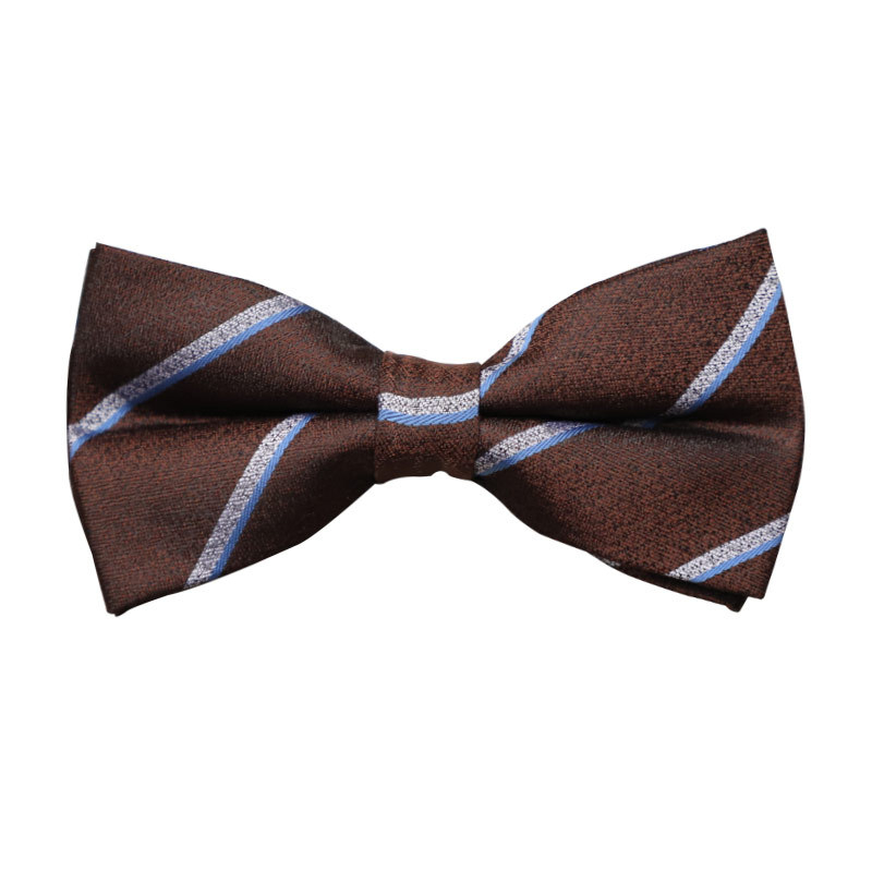 Vjenčani leptir-mašna, korejski stil, cvjetni jacquard poliester, ravni vrh, Doris.TD