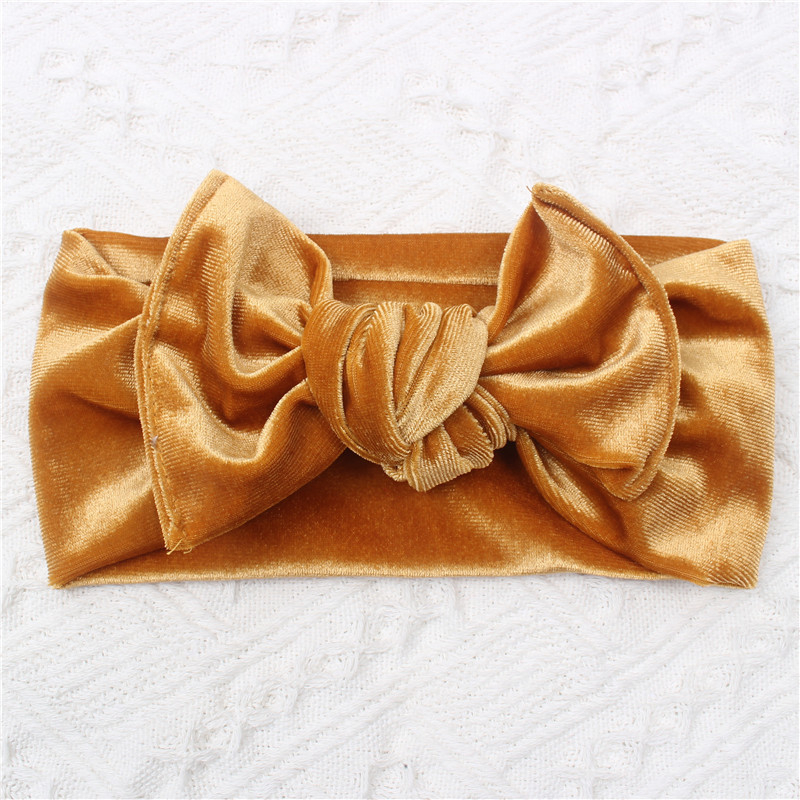 Bandă de păr din catifea cu nod, pentru copii, protecție fontanelă, material textil, ambalaj individual, personalizare disponibilă