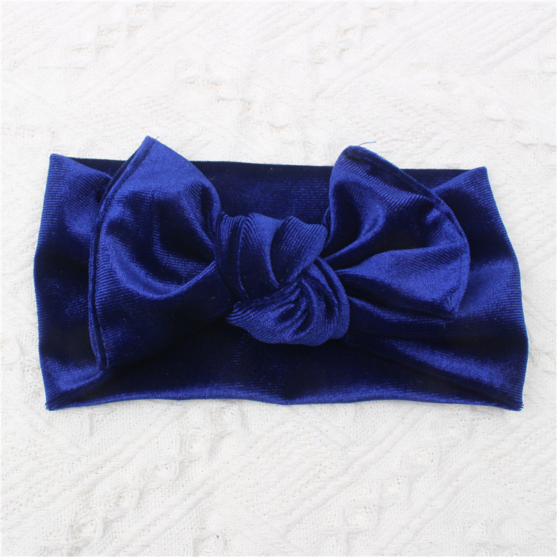 Bandă de păr din catifea cu nod, pentru copii, protecție fontanelă, material textil, ambalaj individual, personalizare disponibilă