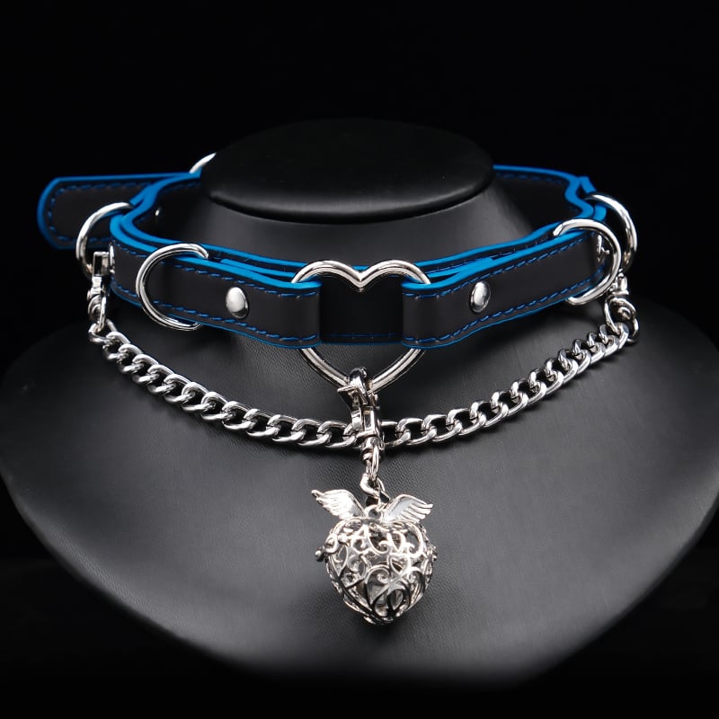 Termokromatiska kaklarota – PU materiāls, kulons no saka, standarta ķēde, pavasaris 2024