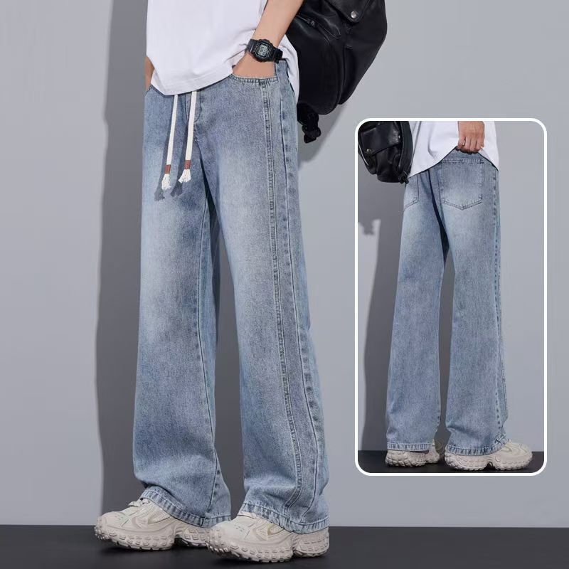Bootcut traperice od denima, flis podstavljene, srednji pojas, zakrivljeni rub, blago prošireni ravni dio nogavice