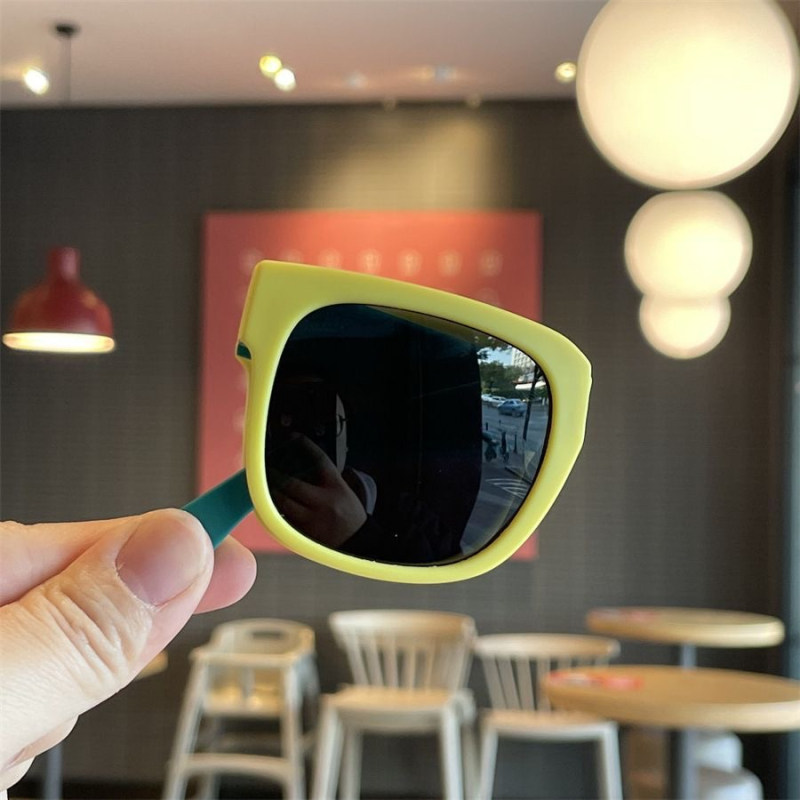 Bērnu saulesbrilles, saliekamas, apaļš rāmis, UV400 aizsardzība, lēcas no sveķiem, PC rāmis