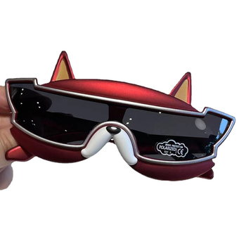 Bērnu polarizētās saulesbrilles ar integrētu lēcu, pilns rāmis, TAC lēcas, UV400, suņa kucēna motīvs karikatūrā