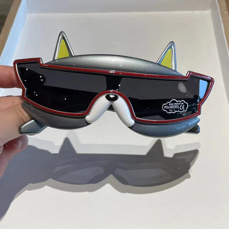 Bērnu polarizētās saulesbrilles ar integrētu lēcu, pilns rāmis, TAC lēcas, UV400, suņa kucēna motīvs karikatūrā