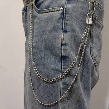 Αλυσίδα μέσης από μεταλλικό κράμα — unisex, χιπ-χοπ στυλ, ηλεκτροπλατίωση