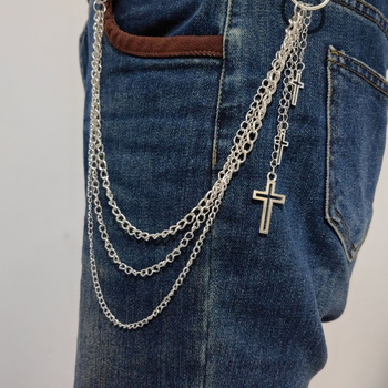 Αλυσίδα μέσης από μεταλλικό κράμα — unisex, χιπ-χοπ στυλ, ηλεκτροπλατίωση