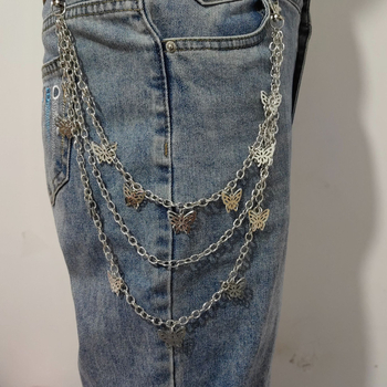 Αλυσίδα μέσης από μεταλλικό κράμα — unisex, χιπ-χοπ στυλ, ηλεκτροπλατίωση