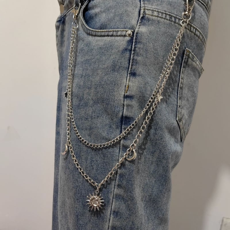 Αλυσίδα μέσης από μεταλλικό κράμα — unisex, χιπ-χοπ στυλ, ηλεκτροπλατίωση