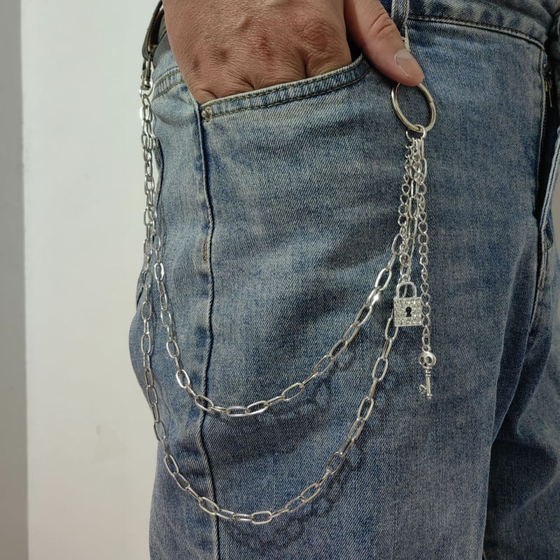 Αλυσίδα μέσης από μεταλλικό κράμα — unisex, χιπ-χοπ στυλ, ηλεκτροπλατίωση