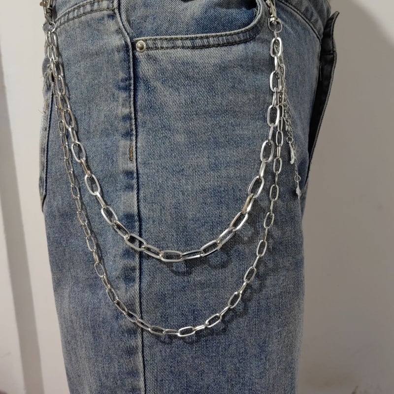 Αλυσίδα μέσης από μεταλλικό κράμα — unisex, χιπ-χοπ στυλ, ηλεκτροπλατίωση