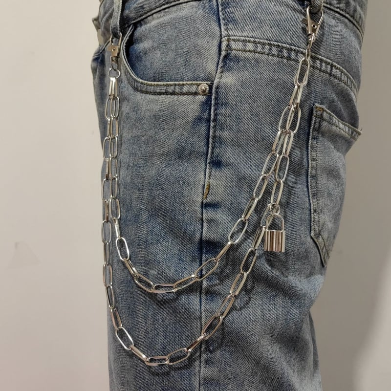 Αλυσίδα μέσης από μεταλλικό κράμα — unisex, χιπ-χοπ στυλ, ηλεκτροπλατίωση