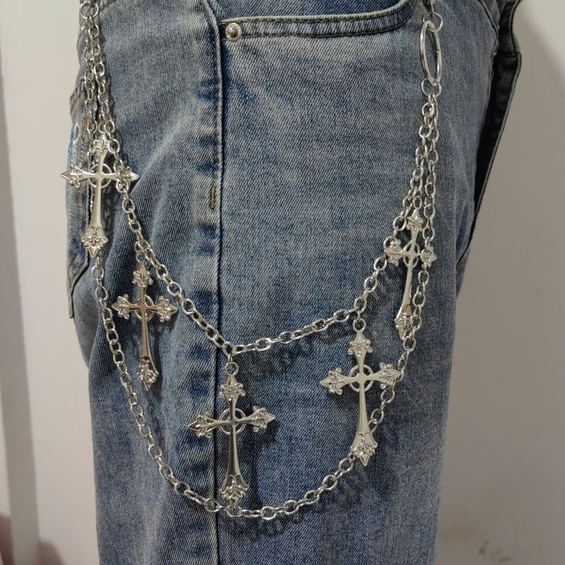 Αλυσίδα μέσης από μεταλλικό κράμα — unisex, χιπ-χοπ στυλ, ηλεκτροπλατίωση