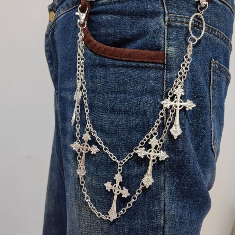 Αλυσίδα μέσης από μεταλλικό κράμα — unisex, χιπ-χοπ στυλ, ηλεκτροπλατίωση