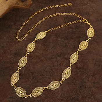 Lančana ogrlica za struk s dizajnom srca, Pine kamen ugrađen, metal, elektroplatiranje, elegantan stil