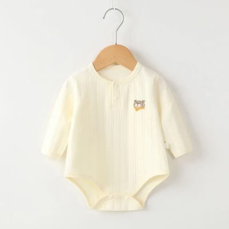 Bebin dugi rukavi kombinezon s trokutastim dizajnom, pull-over stil, bez kapucije (100% pamuk)