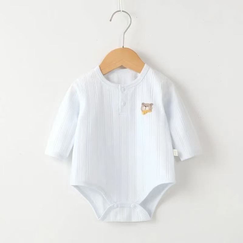 Bebin dugi rukavi kombinezon s trokutastim dizajnom, pull-over stil, bez kapucije (100% pamuk)