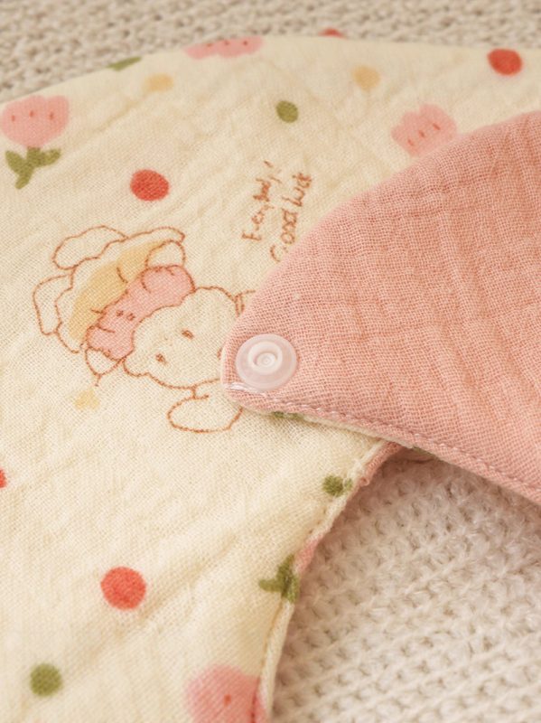 Bebina bavica od pamucne gaze, vodootporna, dvostrana, uzorak životinja