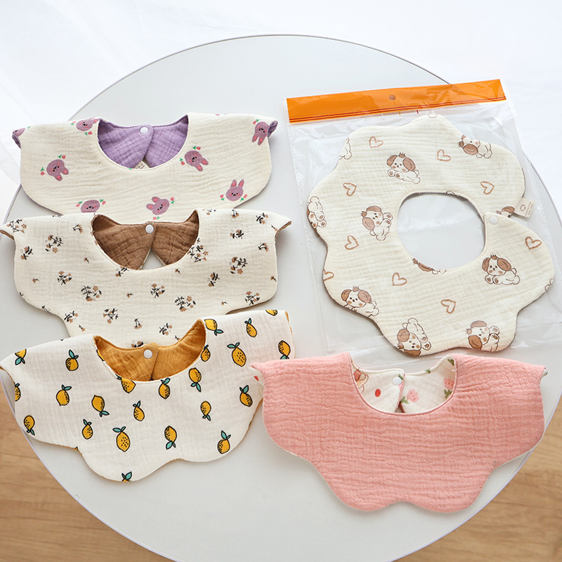 Bebina bavica od pamucne gaze, vodootporna, dvostrana, uzorak životinja