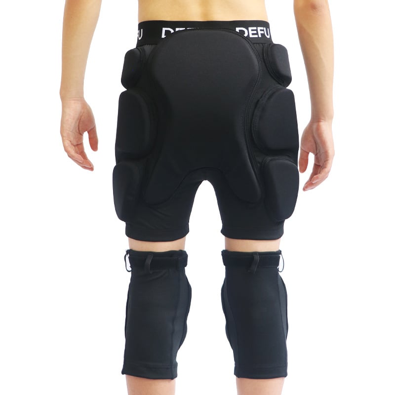 DEFU Ски защитно оборудване: протектори за колене, прасци, лакти и ханш, EVA материя