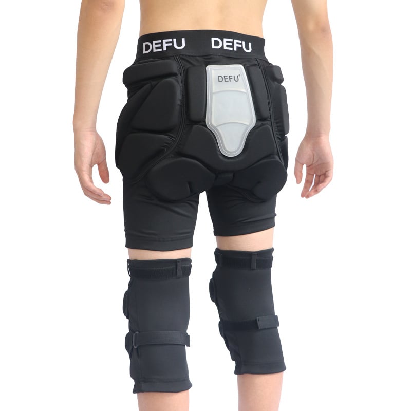 DEFU Ски защитно оборудване: протектори за колене, прасци, лакти и ханш, EVA материя