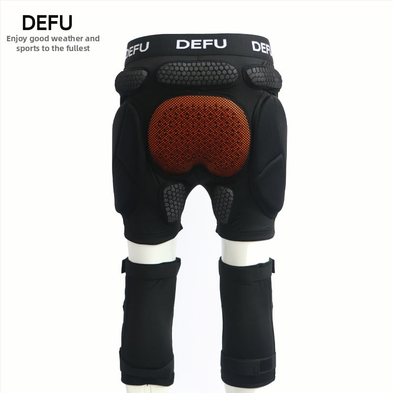 DEFU Ски защитно оборудване: протектори за колене, прасци, лакти и ханш, EVA материя