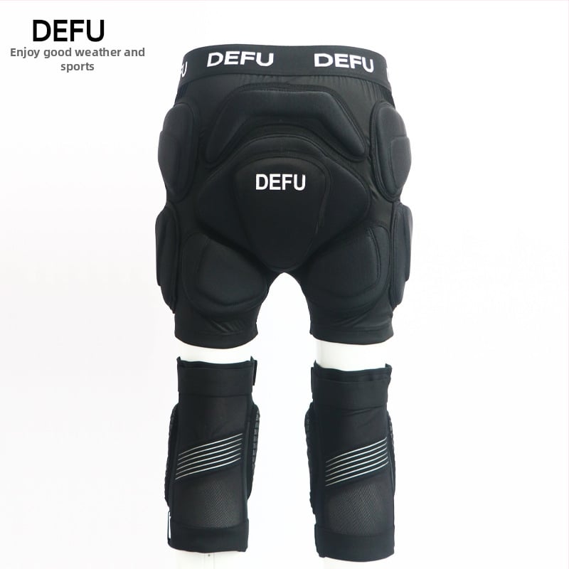 DEFU Ски защитно оборудване: протектори за колене, прасци, лакти и ханш, EVA материя
