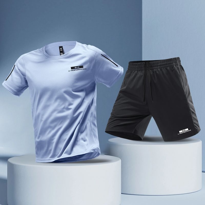 Vīriešu ātri žūstošs T-krekls no ice silk, elpojošs, brīvs piegriezums